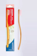 INDODENT Nambrush Bamboo Toothbrush | Pink | Adult, Medium bristles | Ergonomic | Angled Head | Deep Cleaning