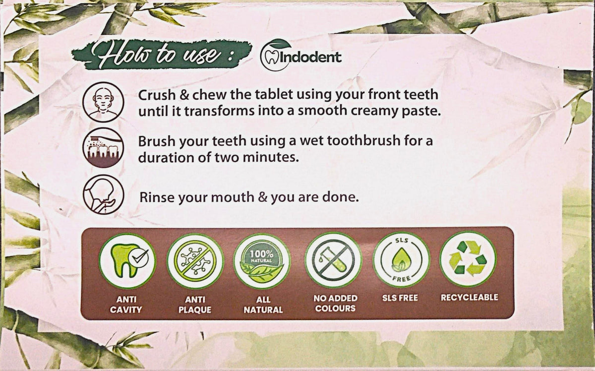 INDODENT Oral Care Bundle | Bubblegum Mint Toothpaste | Green Tea Mouthwash | Sensitive Toothbrush