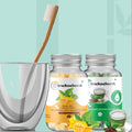 Oral Care Pack | Mango Mint Tooth tabs (62) | Green Tea Mouthwash tabs (62) | Sensitive Bamboo toothbrush (1 pc)